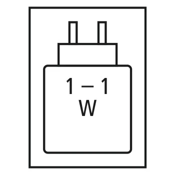 Required high performance power supply: 1.0 W / Required minimum power supply: 1.0 W / USB PD: Não 