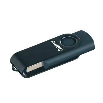 Rotate" USB Stick, USB 3.0, 128 GB, 90 MB/s, petrol blue | Hama