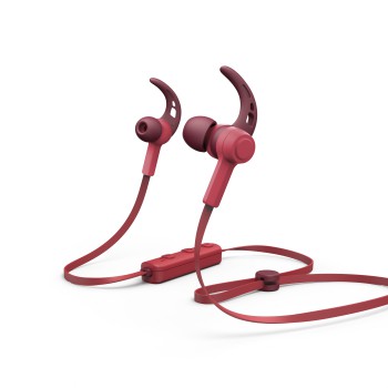 00184055 Hama "Connect" Bluetooth® Headphones, In-Ear, Micro, Ear Hook, red  | hama.pt