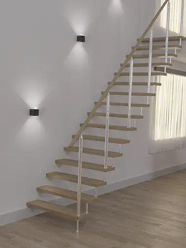 Wall lamp in operation